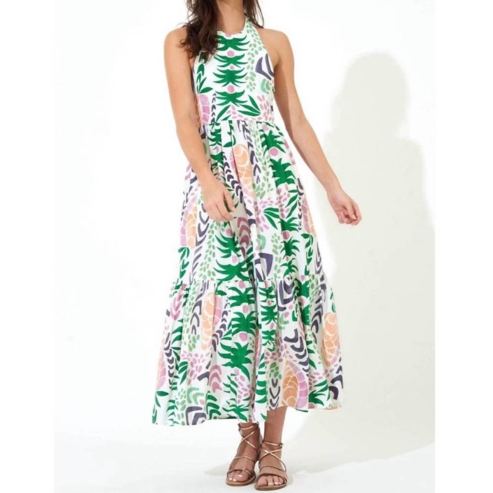 Oliphant halter maxi dress